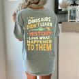 Back To School Dinosaur Social Studies Teacher Student Women's Comfort Colors T-Shirt Back Print Bay Back To School Dinosaur Social Studies Teacher Student Women's Comfort Colors T-Shirt Back Print Bay