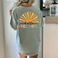 Back To School Hello Preschool For Kids Teacher Women Women's Comfort Colors T-Shirt Back Print Bay
