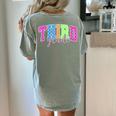 Back To School Neon Checkered Third Grade Colorful Teacher Women's Comfort Colors T-Shirt Back Print Bay Back To School Neon Checkered Third Grade Colorful Teacher Women's Comfort Colors T-Shirt Back Print Bay