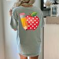 Back To School Pencil And Apple Teacher Student Women's Comfort Colors T-Shirt Back Print Bay Back To School Pencil And Apple Teacher Student Women's Comfort Colors T-Shirt Back Print Bay