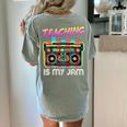 Back To School Retro Teaching Is My Jam 80s Teacher Boombox Women's Comfort Colors T-Shirt Back Print Bay Back To School Retro Teaching Is My Jam 80s Teacher Boombox Women's Comfort Colors T-Shirt Back Print Bay