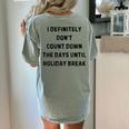 Back To School Teacher Outfit I Definitely Don't Count Down Holiday Break Lie Party Women's Comfort Colors T-Shirt Back Print Bay Back To School Teacher Outfit I Definitely Don't Count Down Holiday Break Lie Party Women's Comfort Colors T-Shirt Back Print Bay