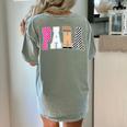 Back To School Teacher Para Preppy Checkered Para Life Women's Comfort Colors T-Shirt Back Print Bay Back To School Teacher Para Preppy Checkered Para Life Women's Comfort Colors T-Shirt Back Print Bay