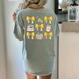 Back To School Yellow Bows Book Coffee Leopard Apple Teacher Women's Comfort Colors T-Shirt Back Print Bay Back To School Yellow Bows Book Coffee Leopard Apple Teacher Women's Comfort Colors T-Shirt Back Print Bay