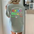 Battery Life Of A School Teacher Monday To Friday For Men Women Women's Comfort Colors T-Shirt Back Print Bay
