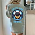 Batty About Books Lover Teacher Librarian Bookish Halloween For Men Women Kids Women's Comfort Colors T-Shirt Back Print Bay