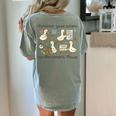 Behavior Analyst Silly Goose RBT ABA Therapy Sped Teacher Women's Comfort Colors T-Shirt Back Print Bay