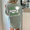Best Teacher By Par Golf Golfer Women's Comfort Colors T-Shirt Back Print Bay