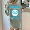 Biology Facts Science Teacher Student Biologist Women's Comfort Colors T-Shirt Back Print Bay