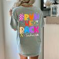 Bruh We Back Teachers First Day Back To School Teachers Women's Comfort Colors T-Shirt Back Print Bay Bruh We Back Teachers First Day Back To School Teachers Women's Comfort Colors T-Shirt Back Print Bay