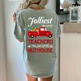Bunch Of Teachers This Side Of The Nuthouse Xmas Women's Comfort Colors T-Shirt Back Print Bay Bunch Of Teachers This Side Of The Nuthouse Xmas Women's Comfort Colors T-Shirt Back Print Bay
