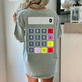Calculator Math Teacher Halloween Costumes Women Men Adults Women's Comfort Colors T-Shirt Back Print Bay Calculator Math Teacher Halloween Costumes Women Men Adults Women's Comfort Colors T-Shirt Back Print Bay