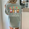 All Is Calm Xmas Kindergarten Christmas Season Teacher Women's Comfort Colors T-Shirt Back Print Bay