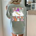 You Can't Scare Me I Teach Pre-k Halloween Teacher Women's Comfort Colors T-Shirt Back Print Bay