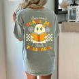 You Can't Scare Me I Teach Preschool Teacher Halloween Ghost Women's Comfort Colors T-Shirt Back Print Bay