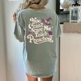 You Can't Scare Me I Teach Preschool Teacher Halloween Witch Women's Comfort Colors T-Shirt Back Print Bay