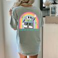 Career In Modeling AAC Teacher SLP SPED Communication Autism Women's Comfort Colors T-Shirt Back Print Bay