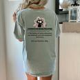 Cat Exhausted Teacher Exhausterwhelmulated Definition Women's Comfort Colors T-Shirt Back Print Bay Cat Exhausted Teacher Exhausterwhelmulated Definition Women's Comfort Colors T-Shirt Back Print Bay