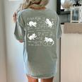 Cats And Math Lover Cat Lover Science Teacher Student Women's Comfort Colors T-Shirt Back Print Bay