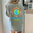 Celebrate Diversity Everyday Teachers & School Student Gift Women's Comfort Colors T-Shirt Back Print Bay