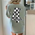 Checkered Fourth Grade Back To School Teachers Students Women's Comfort Colors T-Shirt Back Print Bay Checkered Fourth Grade Back To School Teachers Students Women's Comfort Colors T-Shirt Back Print Bay