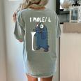 Chemistry Chemist Student Science Teacher Mole Women's Comfort Colors T-Shirt Back Print Bay