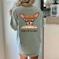 Chihuahua 100 Days Of School Rainbow Glasses Teacher Women's Comfort Colors T-Shirt Back Print Bay
