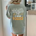 Choir Teacher I Hear Voices Chorister Church Choral Music Women's Comfort Colors T-Shirt Back Print Bay Choir Teacher I Hear Voices Chorister Church Choral Music Women's Comfort Colors T-Shirt Back Print Bay