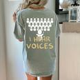 Choir Teacher Shirt I Hear Voices Chorister Tee Women's Comfort Colors T-Shirt Back Print Bay