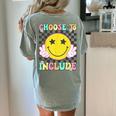 Choose To Include Special Education Teacher Autism Awareness Women's Comfort Colors T-Shirt Back Print Bay Choose To Include Special Education Teacher Autism Awareness Women's Comfort Colors T-Shirt Back Print Bay