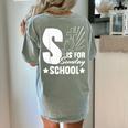Christian Teacher S Is For Sunday School Essentials Women's Comfort Colors T-Shirt Back Print Bay