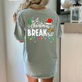 Is It Christmas Break Yet Teacher Xmas Light Santa Hat Women's Comfort Colors T-Shirt Back Print Bay Is It Christmas Break Yet Teacher Xmas Light Santa Hat Women's Comfort Colors T-Shirt Back Print Bay