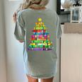Christmas Tree Made Of Crayons School Teacher Life Student Women's Comfort Colors T-Shirt Back Print Bay Christmas Tree Made Of Crayons School Teacher Life Student Women's Comfort Colors T-Shirt Back Print Bay