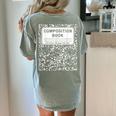 Composition Book Notebook Teachers Matching Group Halloween Women's Comfort Colors T-Shirt Back Print Bay Composition Book Notebook Teachers Matching Group Halloween Women's Comfort Colors T-Shirt Back Print Bay
