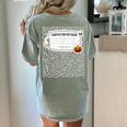 Composition Notebook Costume Adult Halloween For Teachers Women's Comfort Colors T-Shirt Back Print Bay Composition Notebook Costume Adult Halloween For Teachers Women's Comfort Colors T-Shirt Back Print Bay