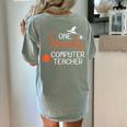 Computer Teacher Halloween Spooky Men Women Kids Women's Comfort Colors T-Shirt Back Print Bay Computer Teacher Halloween Spooky Men Women Kids Women's Comfort Colors T-Shirt Back Print Bay