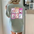 Coquette Bow Spooky Teacher Ghost Halloween Trick Or Teach Women's Comfort Colors T-Shirt Back Print Bay Coquette Bow Spooky Teacher Ghost Halloween Trick Or Teach Women's Comfort Colors T-Shirt Back Print Bay