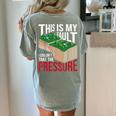 Couldn't Take The Pressure Geology Earth Science Teacher Women's Comfort Colors T-Shirt Back Print Bay