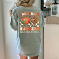 Crunching Numbers Just Like Leaves Pumpkin Fall Teacher Women's Comfort Colors T-Shirt Back Print Bay