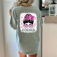 CTE Teacher In October We Wear Pink Breast Cancer Awareness Women's Comfort Colors T-Shirt Back Print Bay