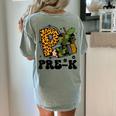 Cute Camo Pre K Back To School Teacher Kid Preschool Women's Comfort Colors T-Shirt Back Print Bay