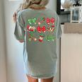 Cute Coquette Pencil Bow Christmas School Teacher Student Women's Comfort Colors T-Shirt Back Print Bay Cute Coquette Pencil Bow Christmas School Teacher Student Women's Comfort Colors T-Shirt Back Print Bay