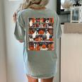 Cute Ghost Book Reading Books Lover Spooky Teacher Halloween Women's Comfort Colors T-Shirt Back Print Bay