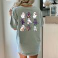 Cute Ghost Cat Playing Musical Halloween Music Teacher Women's Comfort Colors T-Shirt Back Print Bay Cute Ghost Cat Playing Musical Halloween Music Teacher Women's Comfort Colors T-Shirt Back Print Bay