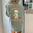 Cute Halloween Teacher Librarian Mummy Reading Books Women's Comfort Colors T-Shirt Back Print Bay