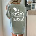 Cute Substitute Teacher Appreciation Men Women Women's Comfort Colors T-Shirt Back Print Bay