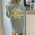 Cute I Teach The Cutest Bees In The Beehive Teacher's Day For Men Women Kids Women's Comfort Colors T-Shirt Back Print Bay