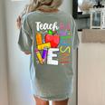 Cute Teach Love And Inspire Men Women Teacher Women's Comfort Colors T-Shirt Back Print Bay