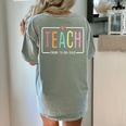 Cute Teacher Life Teach Them To Be Kind School Mom Teachers Women's Comfort Colors T-Shirt Back Print Bay Cute Teacher Life Teach Them To Be Kind School Mom Teachers Women's Comfort Colors T-Shirt Back Print Bay