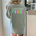 Cute Teacher Shirt Teacher Besties Women's Comfort Colors T-Shirt Back Print Bay
